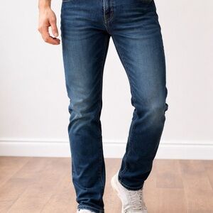 Buffalo David Bitton Dark Blue Straight Jeans